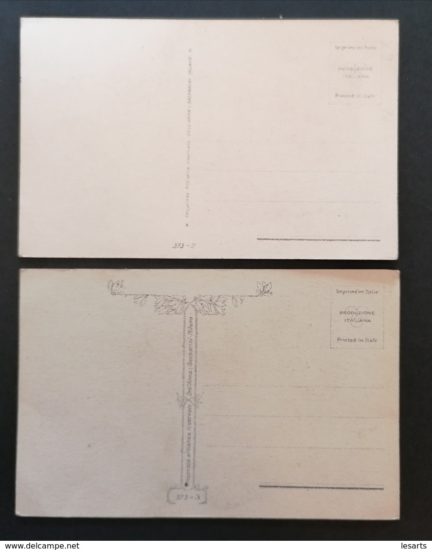 2 Cpa. Illustrateur Nanni. Série 373-2 Et 3..Ed Dell Anna & Gasparani. Milano. - Nanni