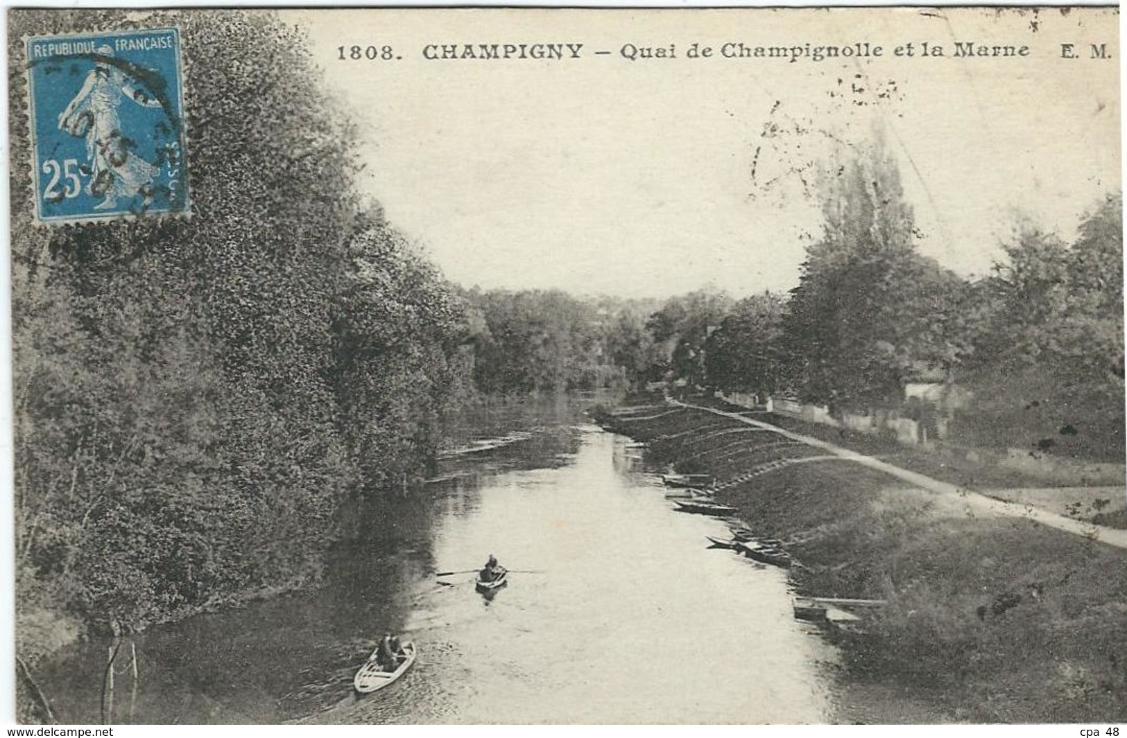 MARNE : Champigny, Quai De Champignolle Et La Marne - Champigny