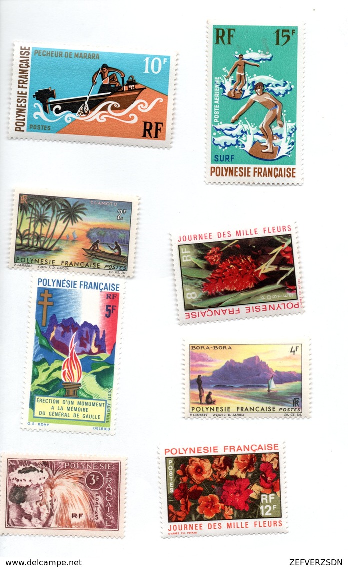 TIMBRES TIMBRE POLYNESIE FRANCAISE DE GAULLE VAHINE PECHEUR BORA BORA - Unused Stamps