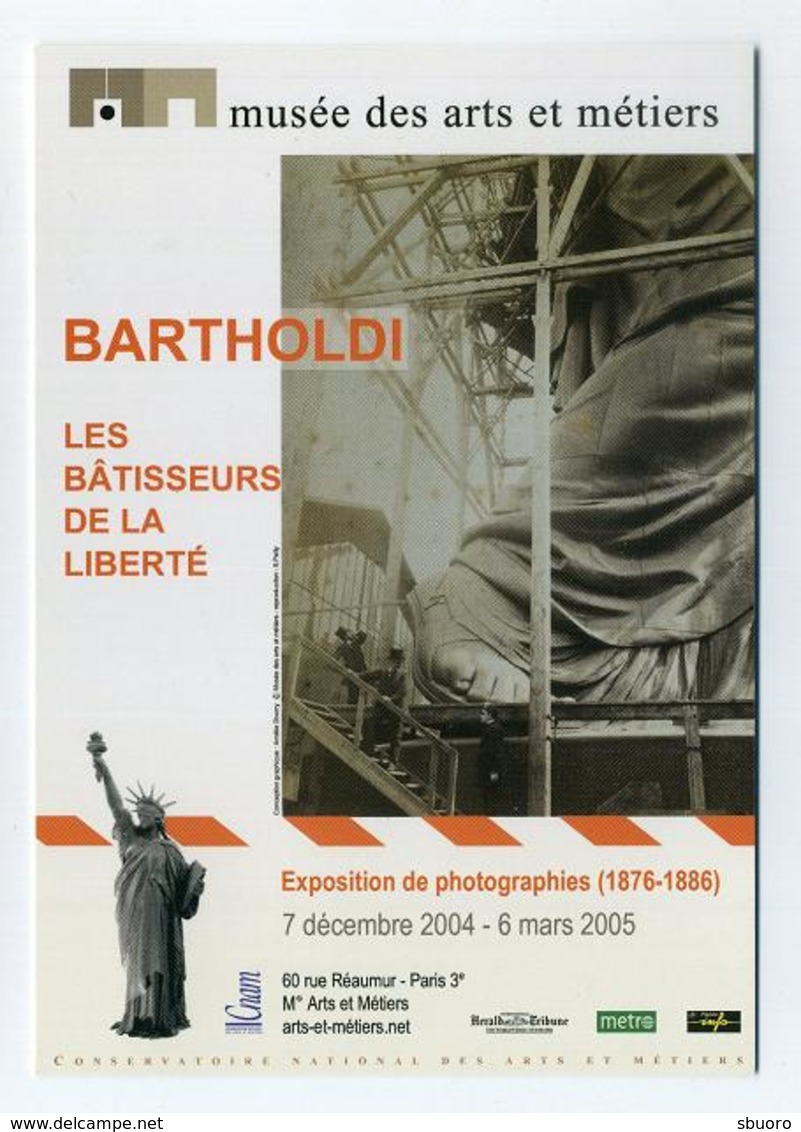 CP Pub - Auguste Bartholdi - Statue De La Liberté - Exposition De Photographies 2004 2005 Musée Des Arts Et Métiers CNAM - Otros & Sin Clasificación