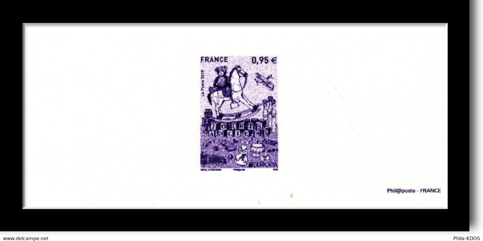 &#9989; " EUROPA 2015 : LES JOUETS ANCIENS " Sur Gravure Officielle :  N° YT 4953. Parfait état - 2015