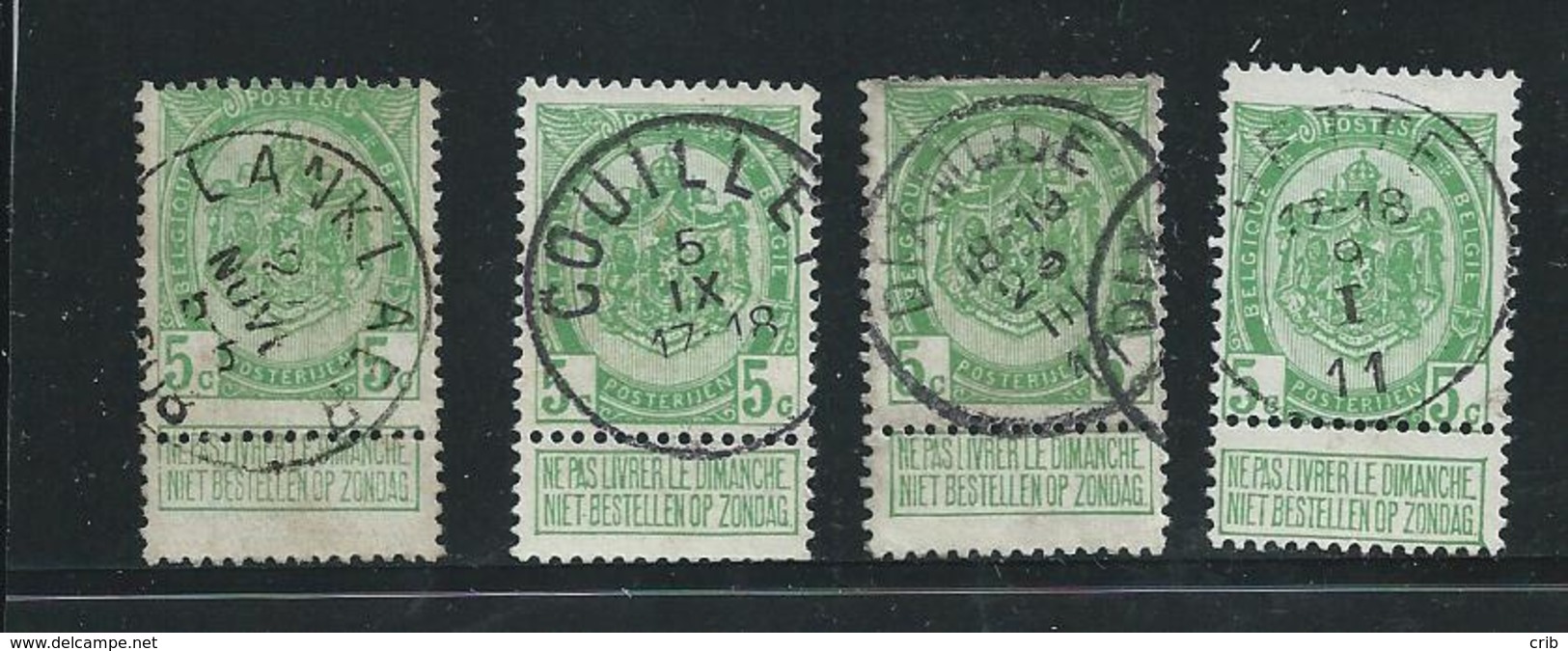 OCB 83 (4x) Met Mooie Afstempelingen (ref85) - 1893-1907 Armarios