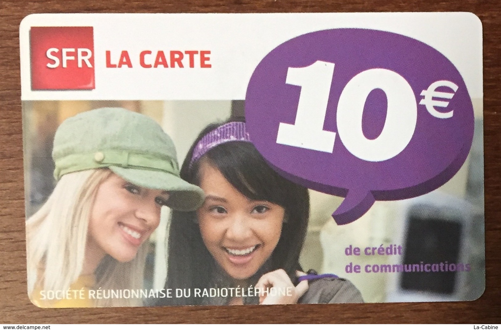 RÉUNION FILLES RECHARGE GSM SFR 10 EURO DU 03/14 CARTE PRÉPAYÉE PHONECARD CARD PAS TÉLÉCARTE - Réunion