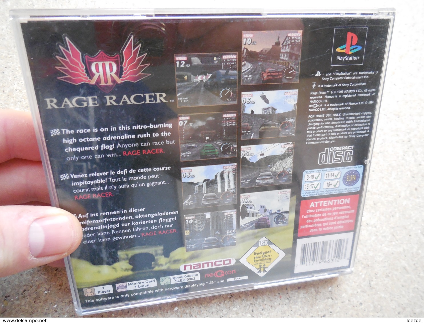 Jeu Vidéo, Rage Racer Sur Playstation 1 - Autres & Non Classés