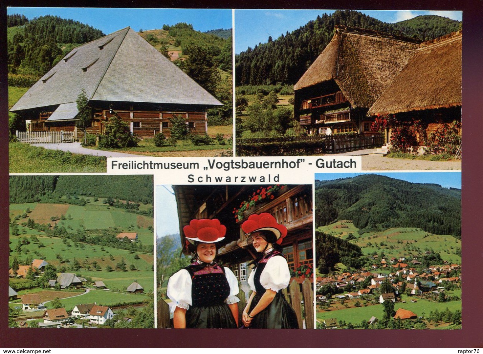 CPM Neuve Allemagne GUTACH Freilichtmuseum " Vogtsbauernhof " Multi Vues - Gutach (Schwarzwaldbahn)