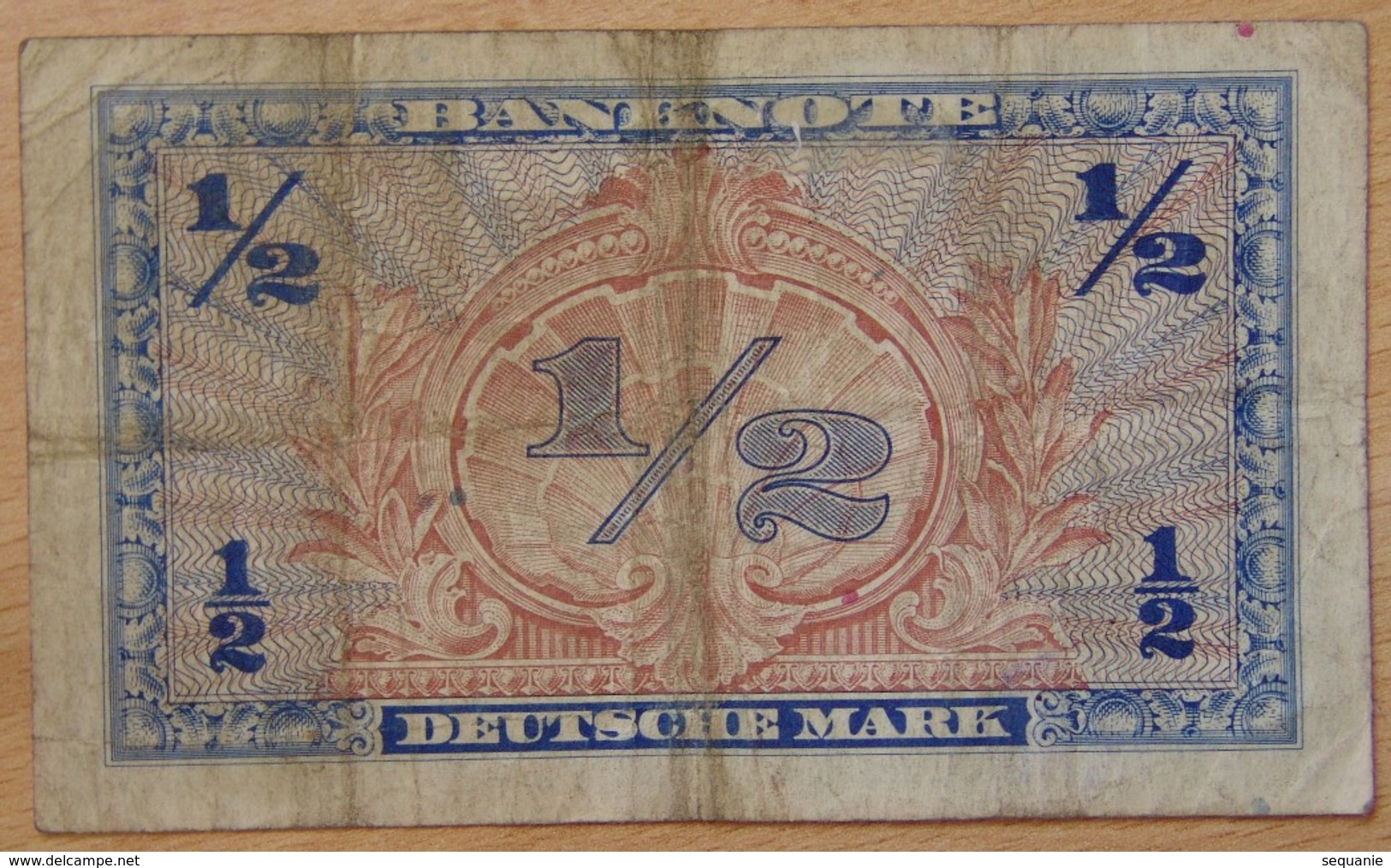 Allemagne - 1/2 Deutsche Mark - Série 1948 . Bundesrepublik Deutschland - 1/2 Mark