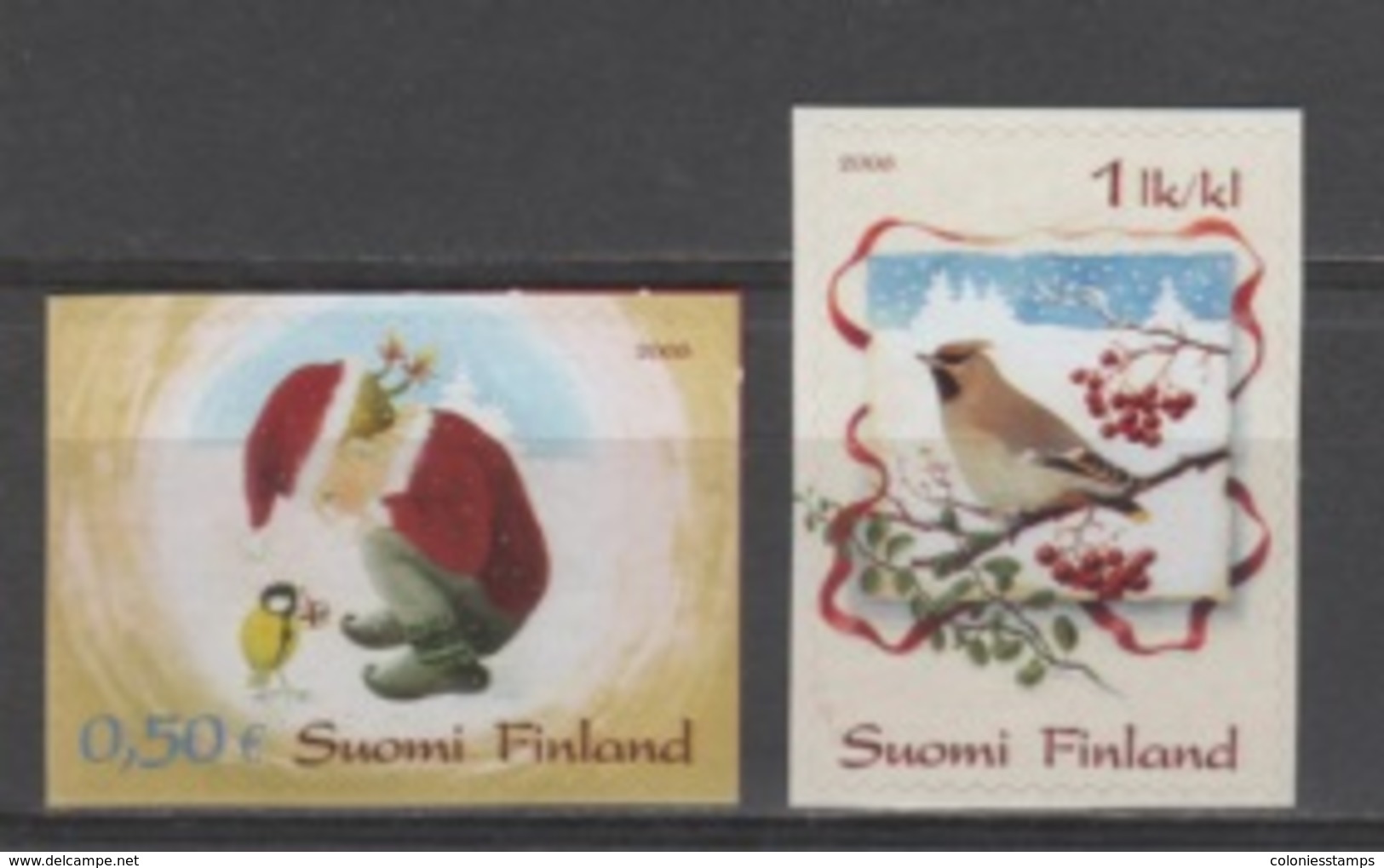 (S1922) FINLAND, 2006 (Christmas). Complete Set (self-adhesive). Mi ## 1825-1826. MNH** - Unused Stamps