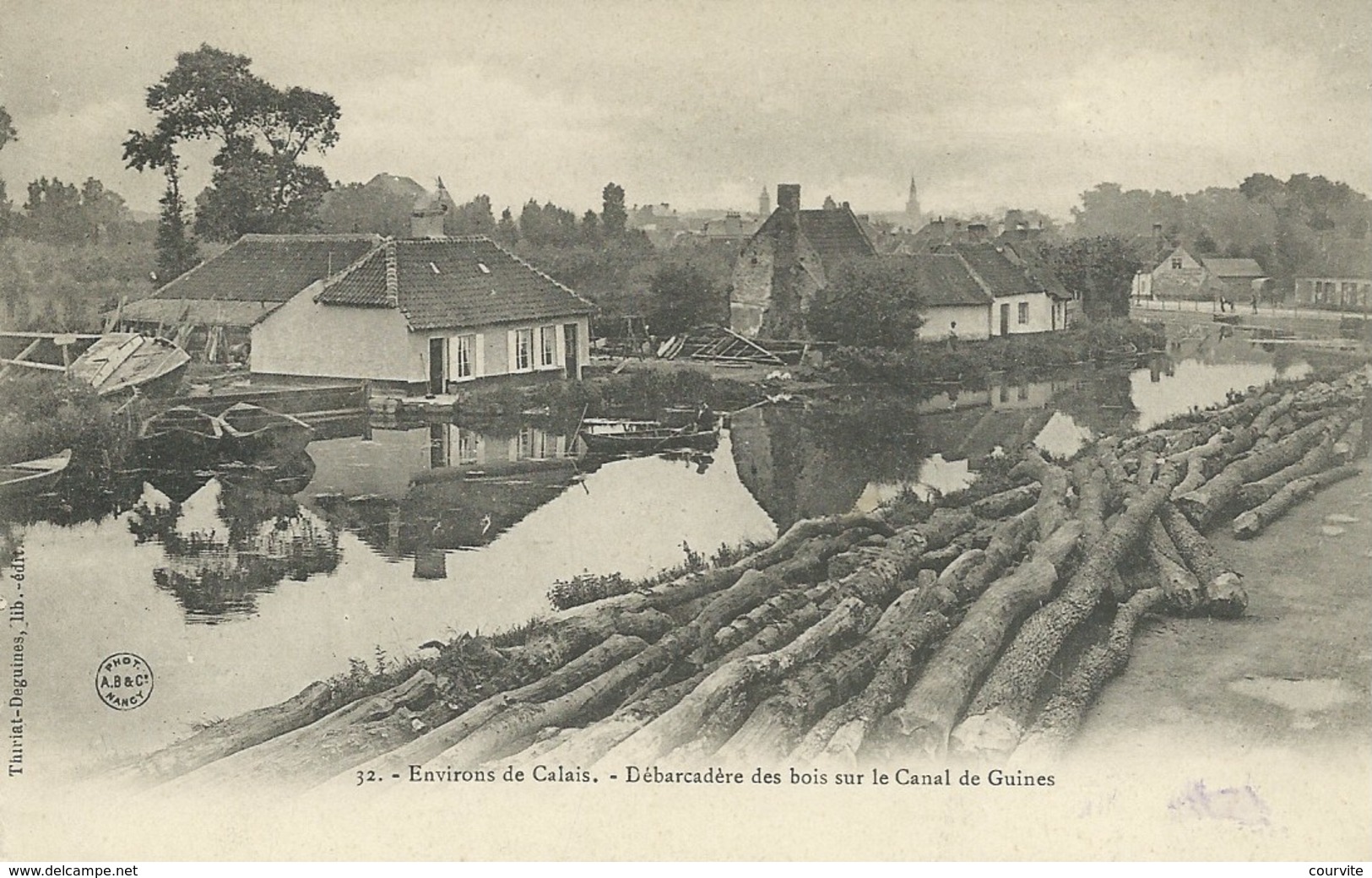 Guines - Débarcadère Des Bois Sur Le Canal De Guines ( Carte Précurseur ) - Guines