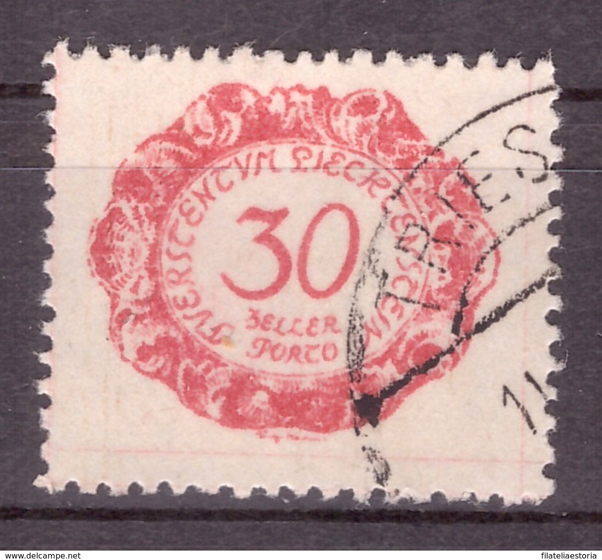 Liechtenstein 1920 - Oblitéré - Chiffres - Timbre-taxe Michel Nr. 6 (lie981) - Taxe