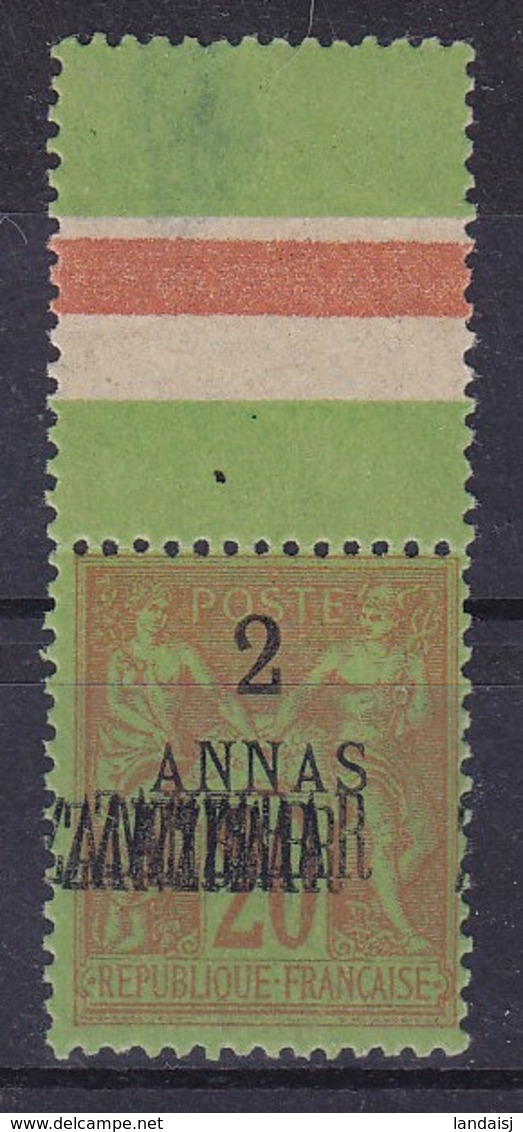 ZANZIBAR  N°23a**   Triple Surcharge  Signé - Neufs