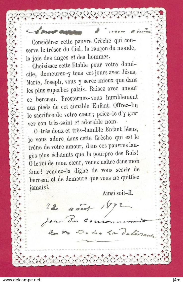 IMAGE PIEUSE/ CANIVET / DENTELLE ..édit. Chapron Prevel PL 8..NOËL..2 Scans - Images Religieuses