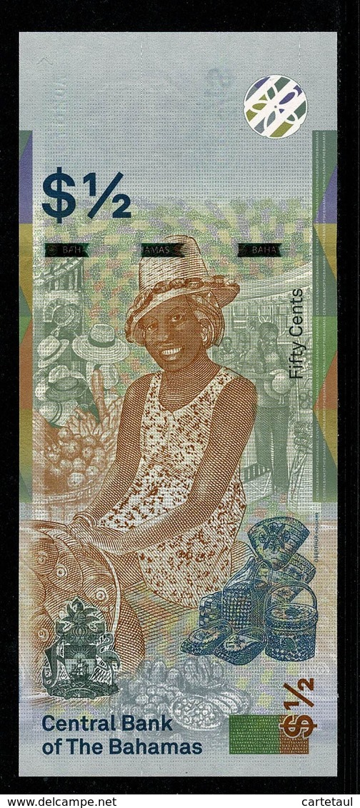 Central Bank Of The BAHAMAS   Fifty Cents  $1/2  De 2019  Série A0..   UNC - Bahamas