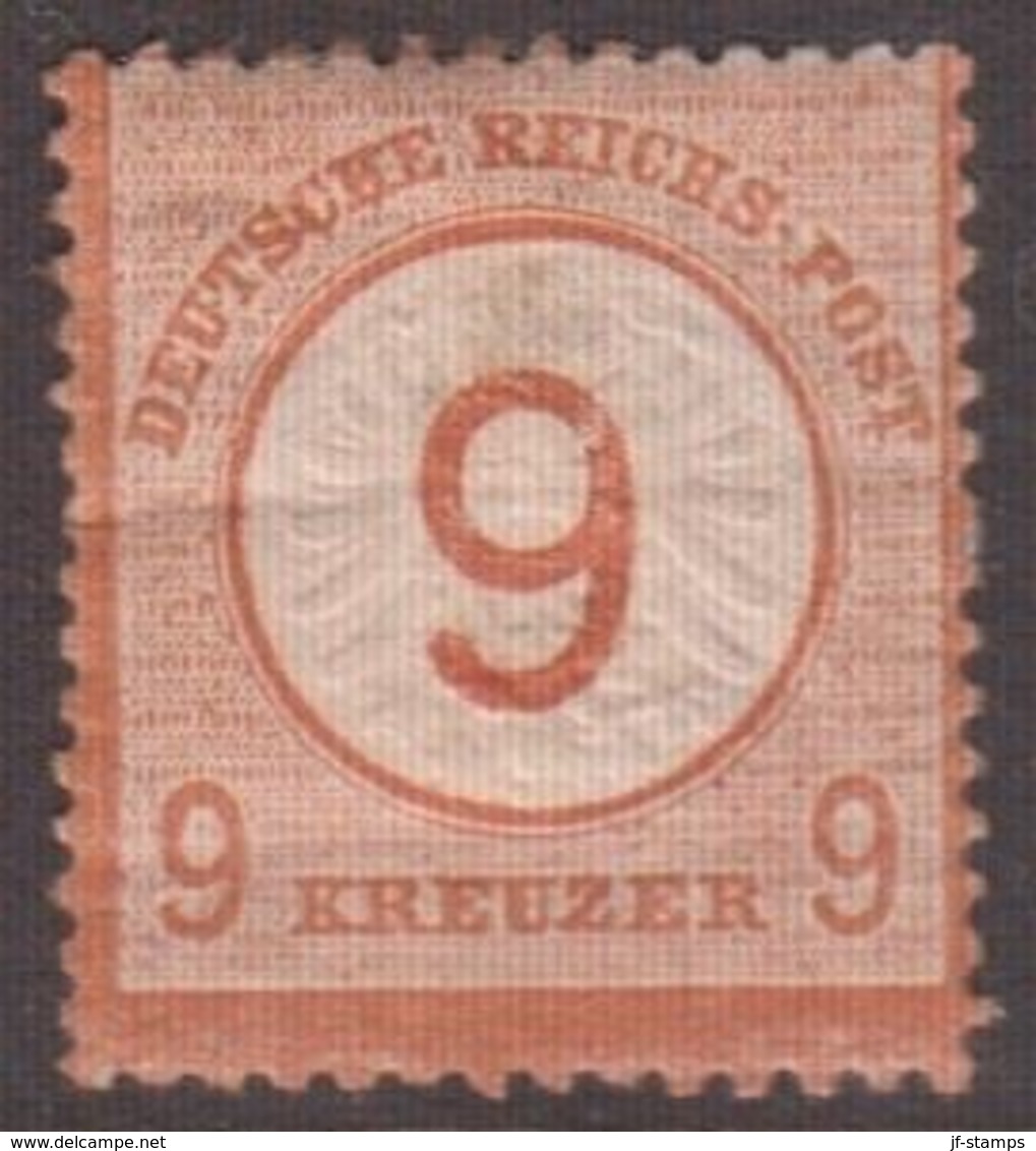 1874. DEUTSCHE REICHS-POST. Grossem Brustschild 9 / 9 GROSCHEN  (Michel 30) - JF136171 - Unused Stamps