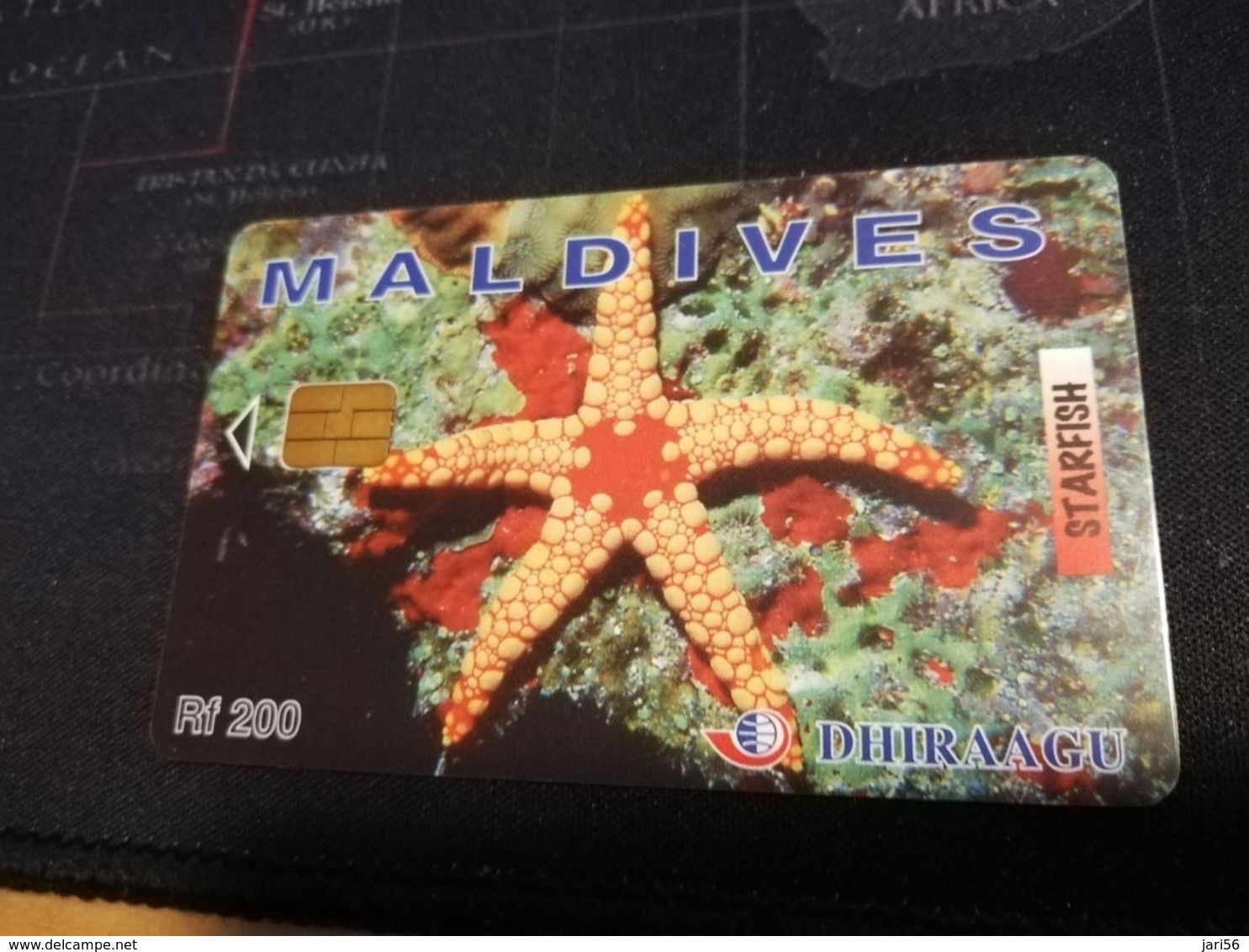 MALEDIVEN /MALDIVES  Chipcard  Units 200 Starfish    **1345 ** - Maldives