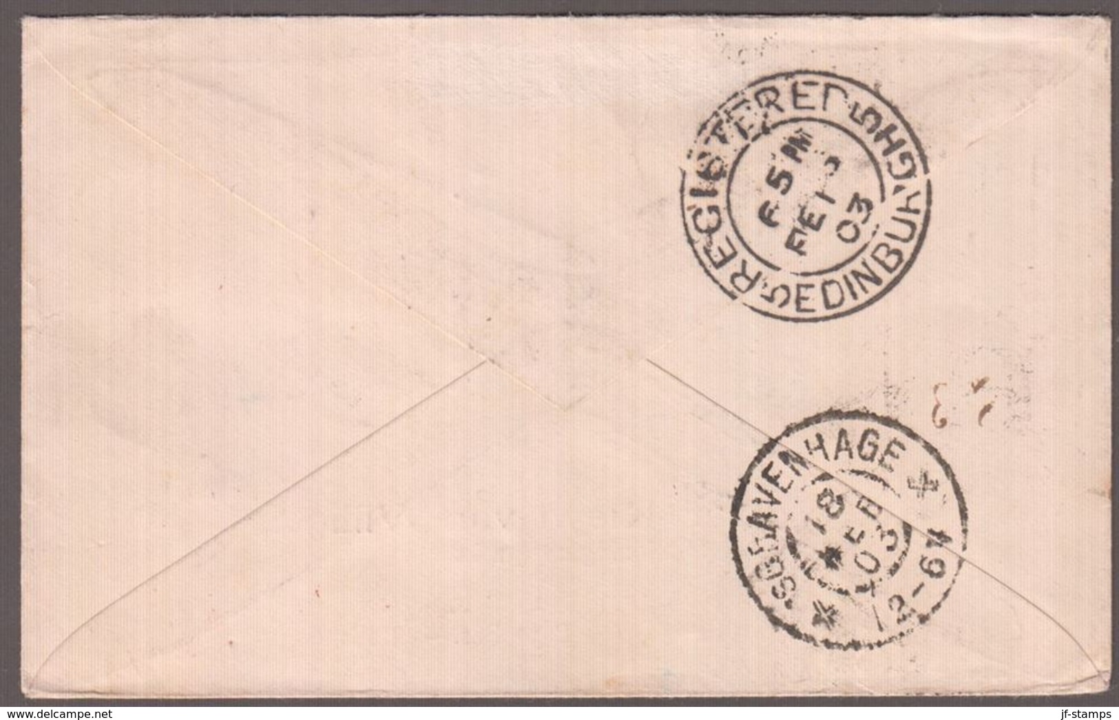 1902. Christian IX. 1 KRONA + 4 + 3  Aur On Beautiful Small Cover From REYKJAVIK To L... (Michel 45+) - JF136287 - Covers & Documents