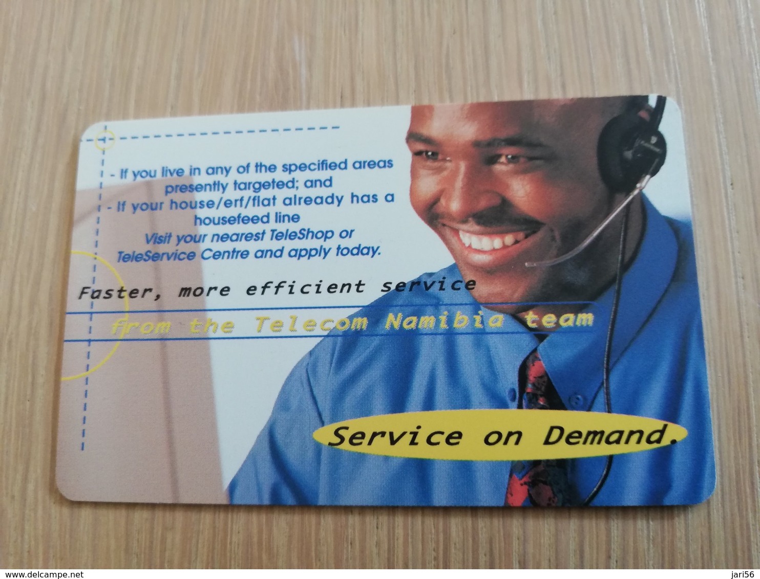 NAMIBIA    $10 BLEU / SERVICE ON DEMAND      Fine Used       **1360** - Namibia