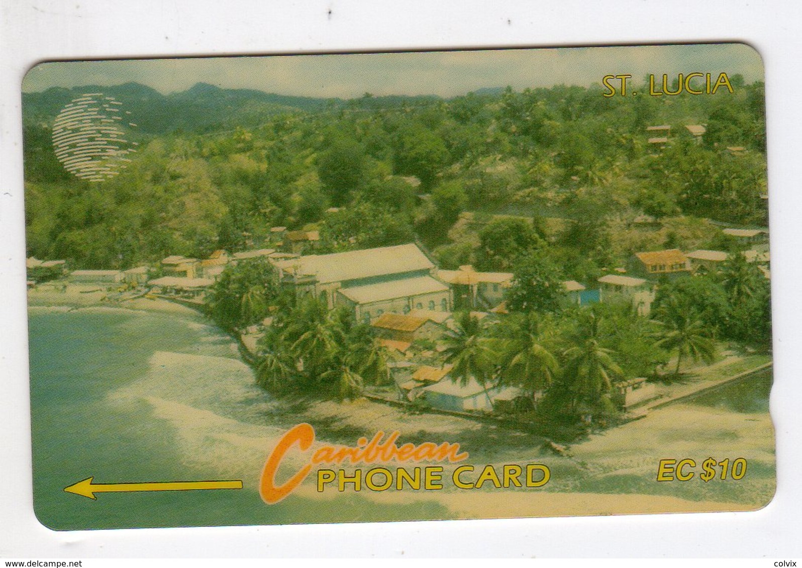 SAINTE LUCIE REF MV CARDS STL-9A Année 1993 EC$10 9CSLA Coastline - St. Lucia