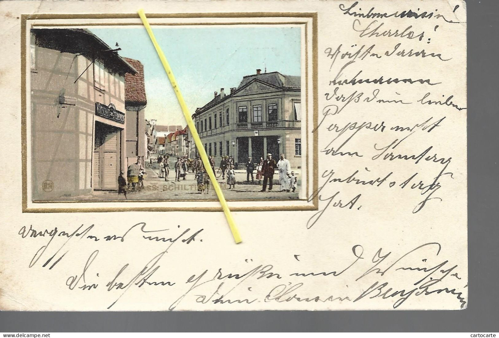 67 SCHILTIGHEIM RUE ANIMEE 1908 - Schiltigheim