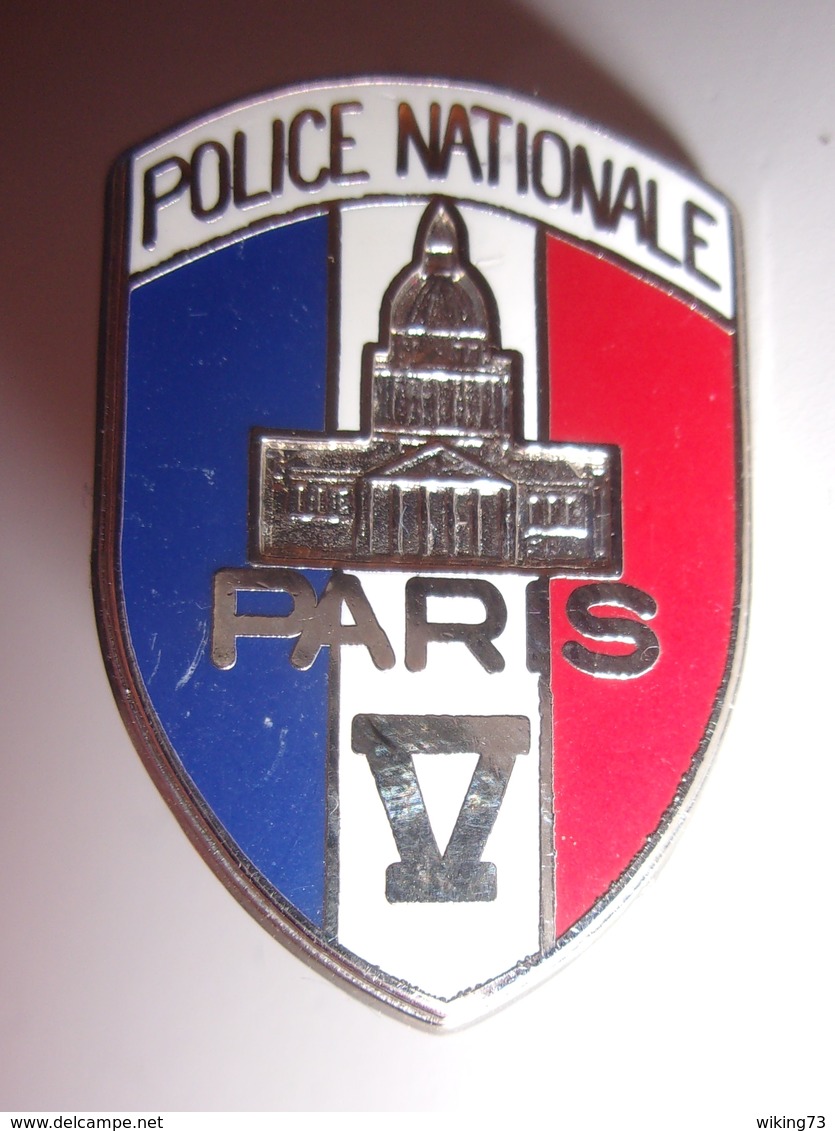 Pin's Police Nationale - 5° Arrondissement - Panthéon - Numéroté - Police