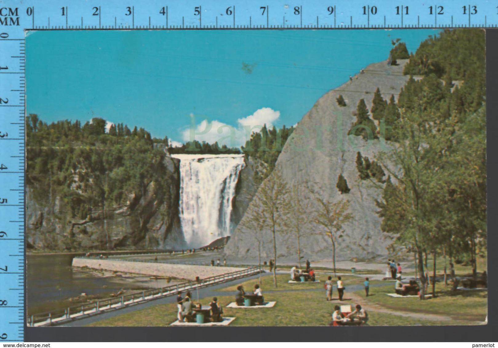 Montmorency Falls - Quebec -Pique-nique Au Bas Des Chutes  - Pub. Kirouack - Postcard Carte Postale - Québec - Les Rivières