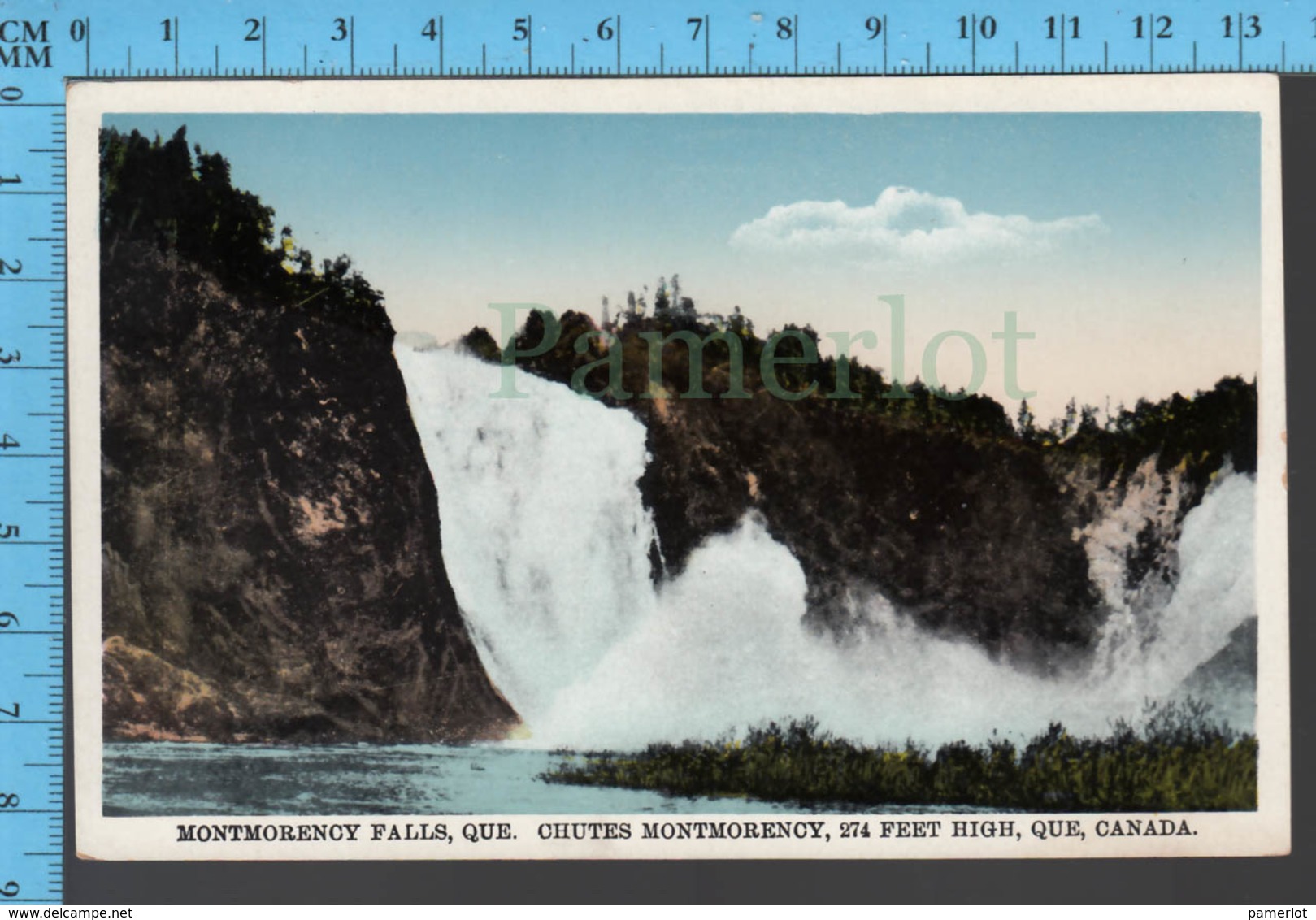 Montmorency Falls - Quebec - Montmorency Falls  - Pub. Librairie Garneau- Postcard Carte Postale - Québec - Les Rivières