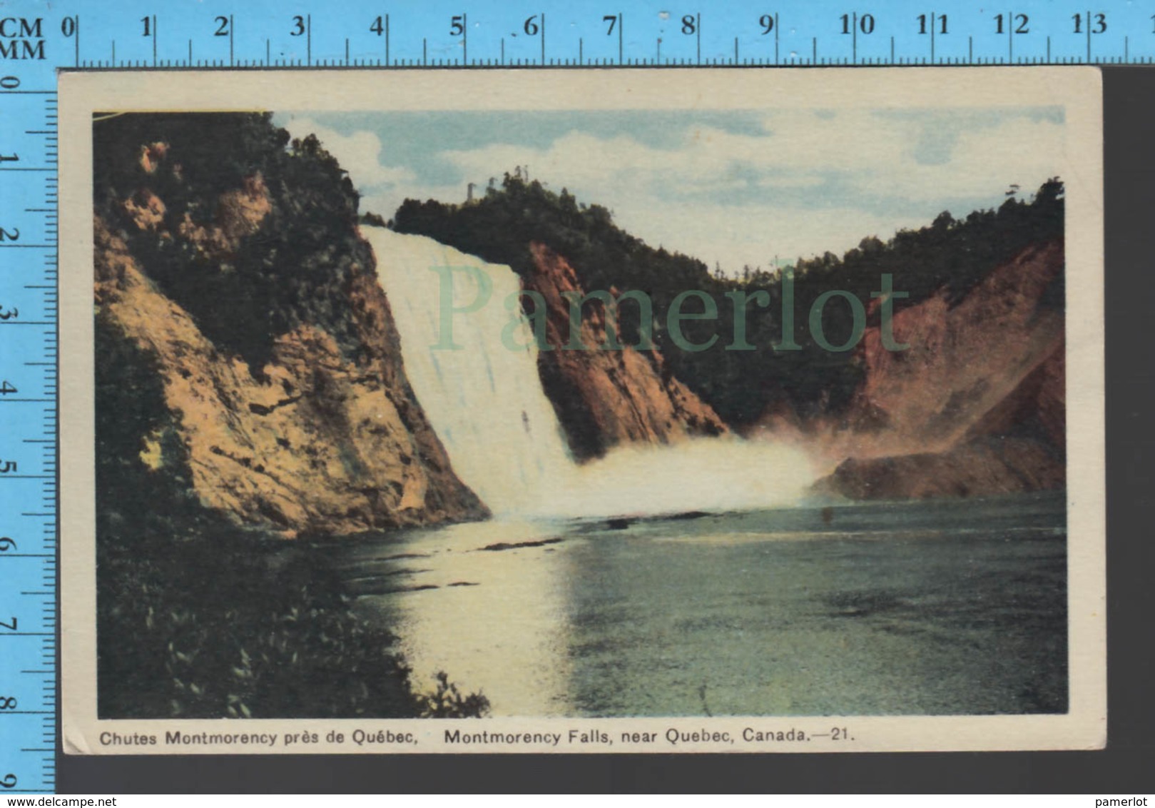 Montmorency Falls - Quebec - Montmorency Falls  - Pub. Photogelatine - Postcard Carte Postale - Québec - Les Rivières