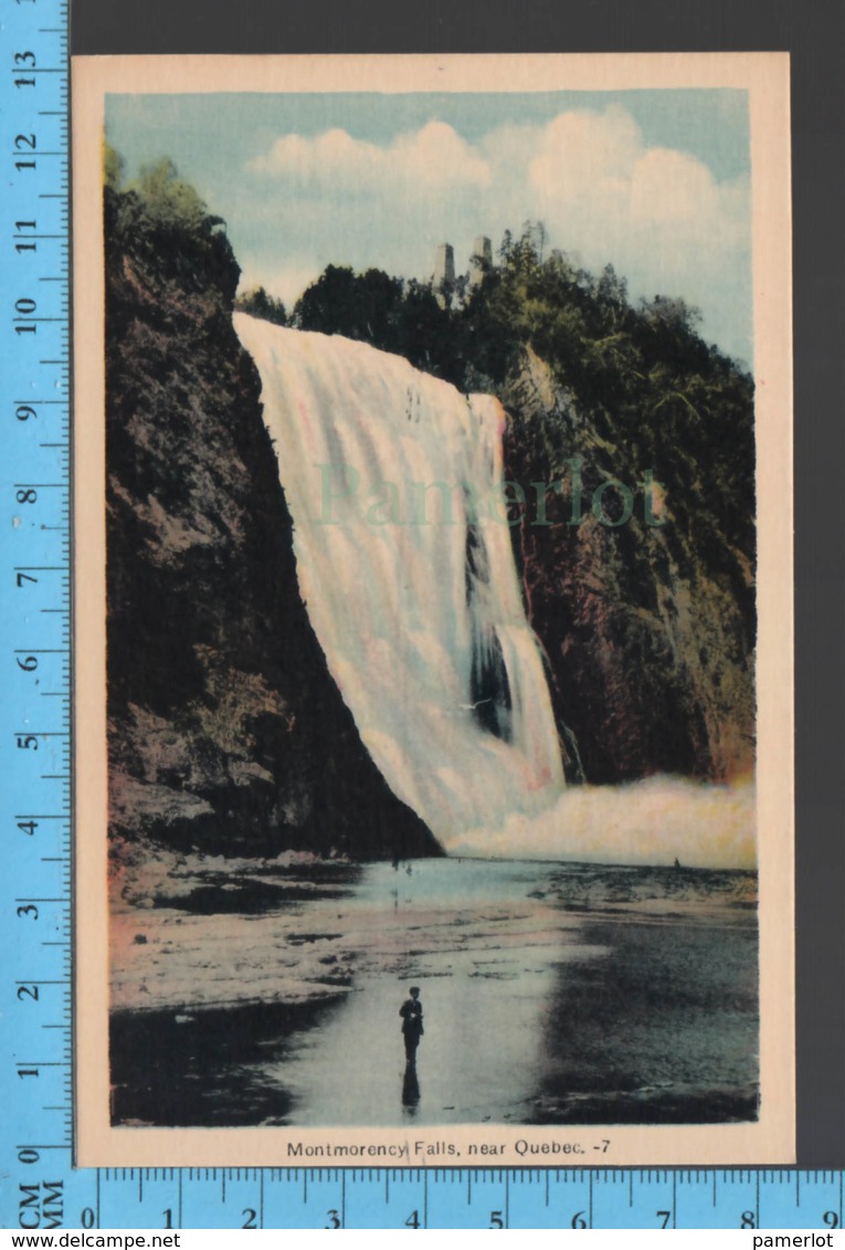 Montmorency Falls - Quebec - Montmorency Falls  - Pub. Peco #7- Postcard Carte Postale - Québec - Les Rivières