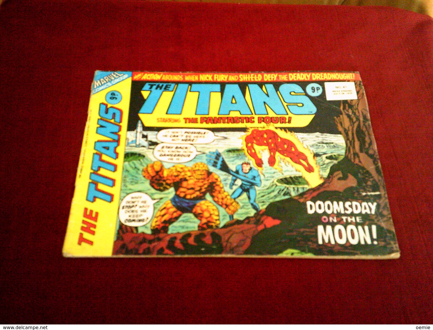 THE TITANS  STARRING  THE FANTASTIC FOUR  DOOMSDAY ON THE MOON N° 41  JULY 28  1976 - Marvel