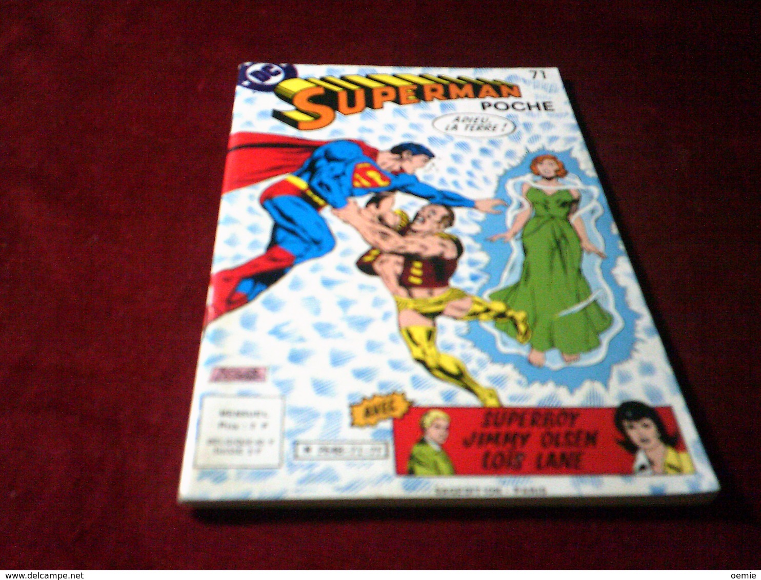 SUPERMAN  POCHE  N° 71  (1983 ) ADIEU LA TERRE - Superman