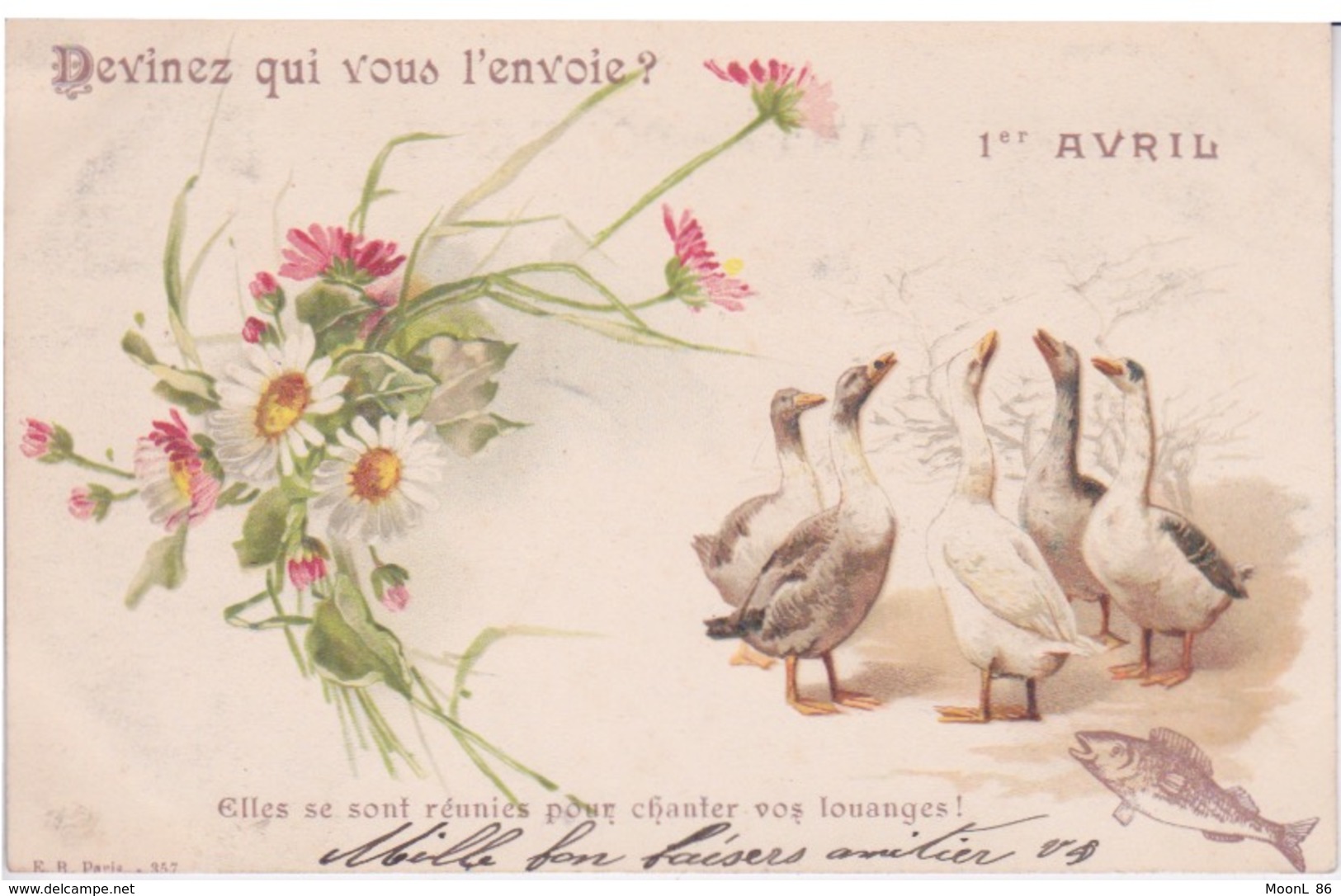 1 ER AVRIL - POISSON D'AVRIL  - OIES - DEVINEZ QUI VOUSL'ENVOIE - ELLES SONT REUNIES POUR CHANTER LOS LOUANGES - April Fool's Day