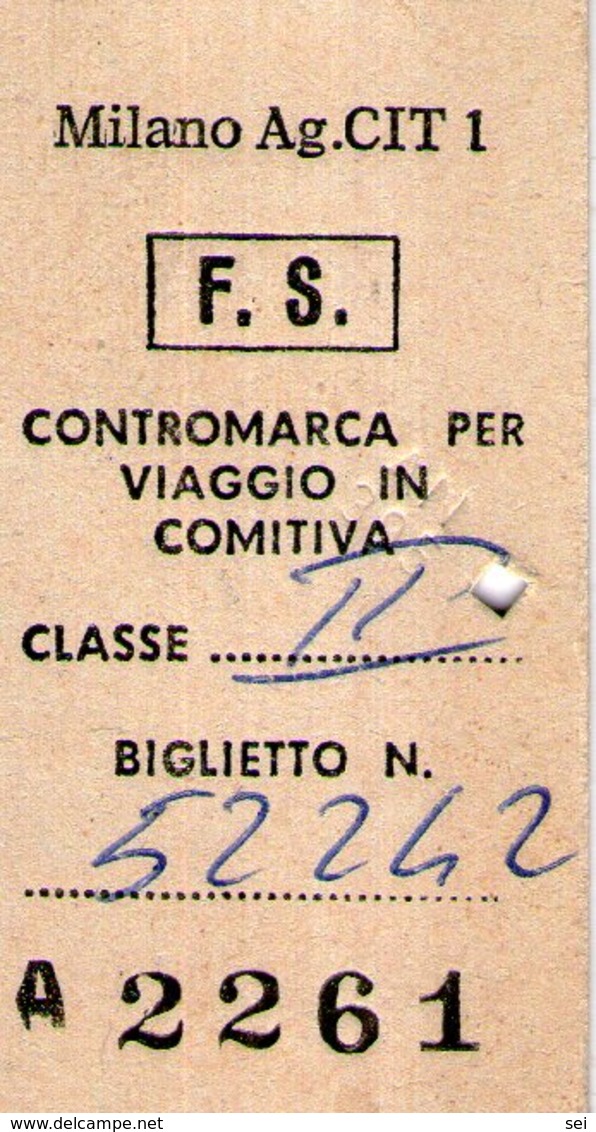 B 3331 - Biglietto Ferrovie Dello Stato - Europe