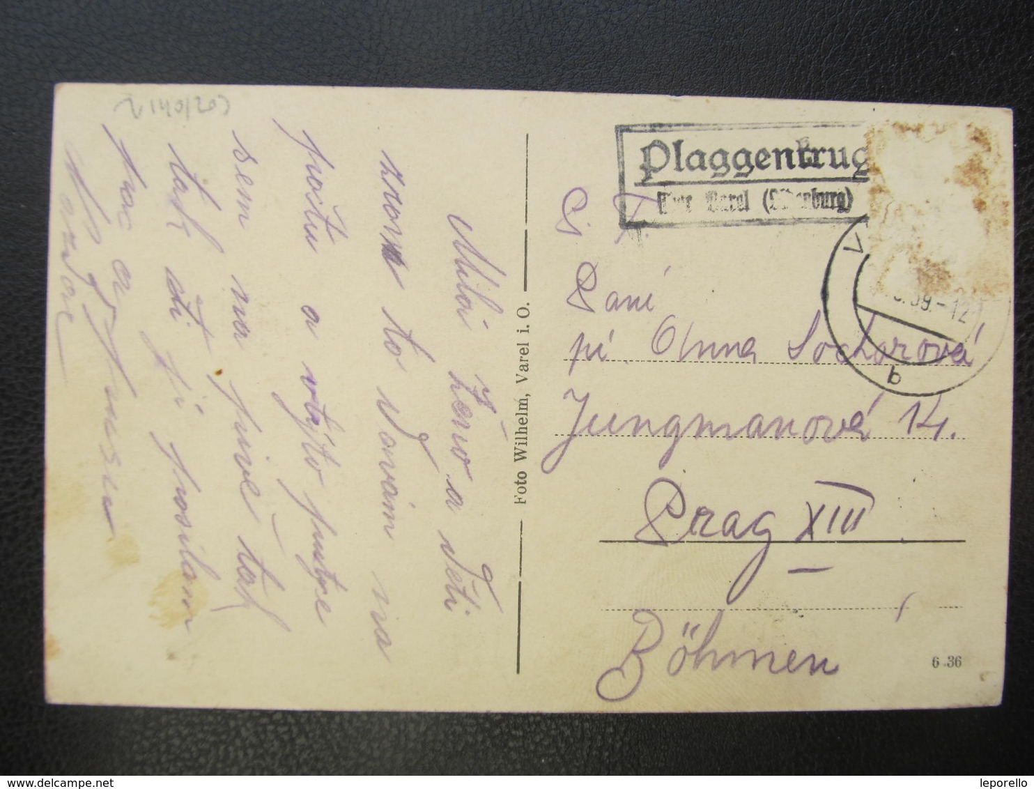 AK ALTJUHRDEN VAREL Plaggenkrug Ca.1940 Postablage Gasthaus  /  D*43592 - Varel