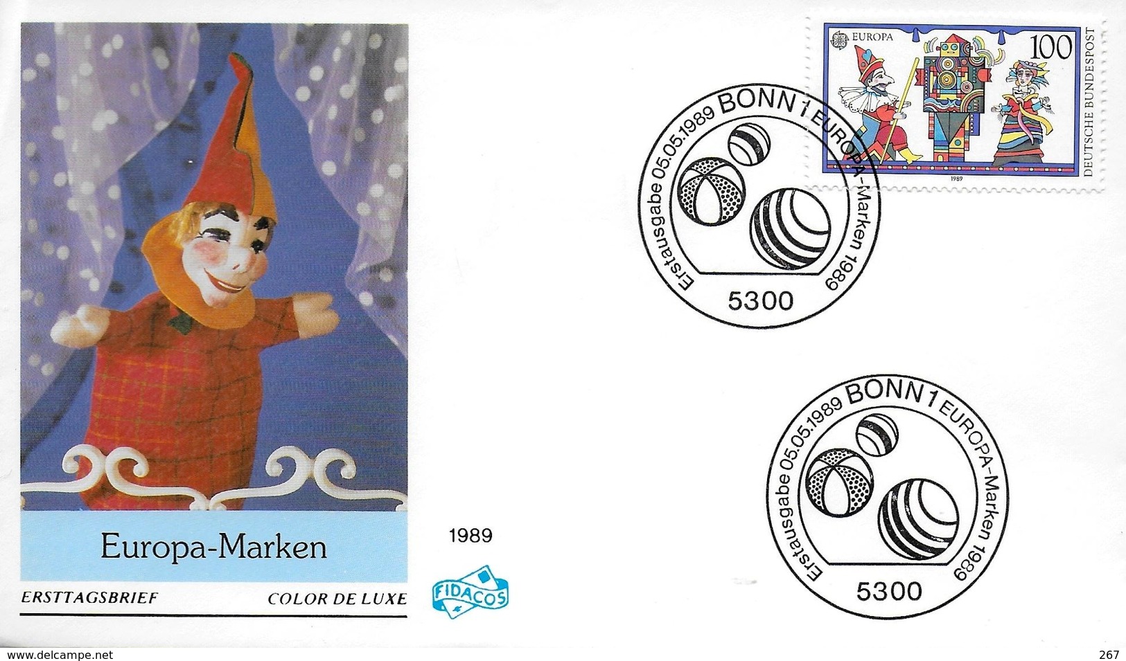 ALLEMAGNE  FDC  1989  Europa Marionnette - Marionnettes