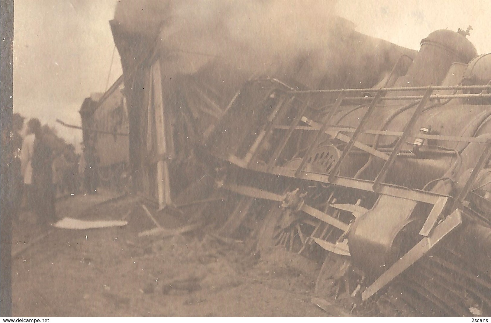 RUSSIE - Lot De 2 Photographies Anciennes (9 X 12 Cm) - ACCIDENT DE TRAIN - Locomotive 6. 16 (vers 1900) - Photo - Russia