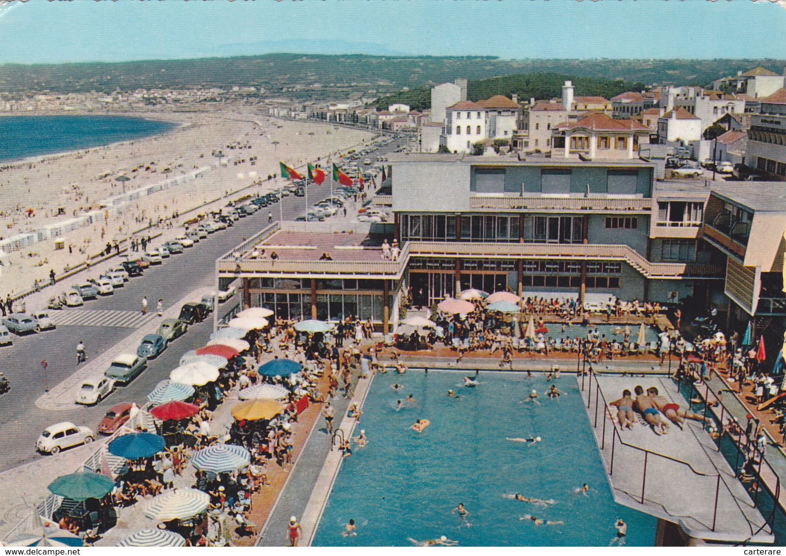 PORTUGAL,COIMBRA,FIGUEIRA DA FOZ,HOTEL,PISCINE,VUE AERIENNE - Coimbra