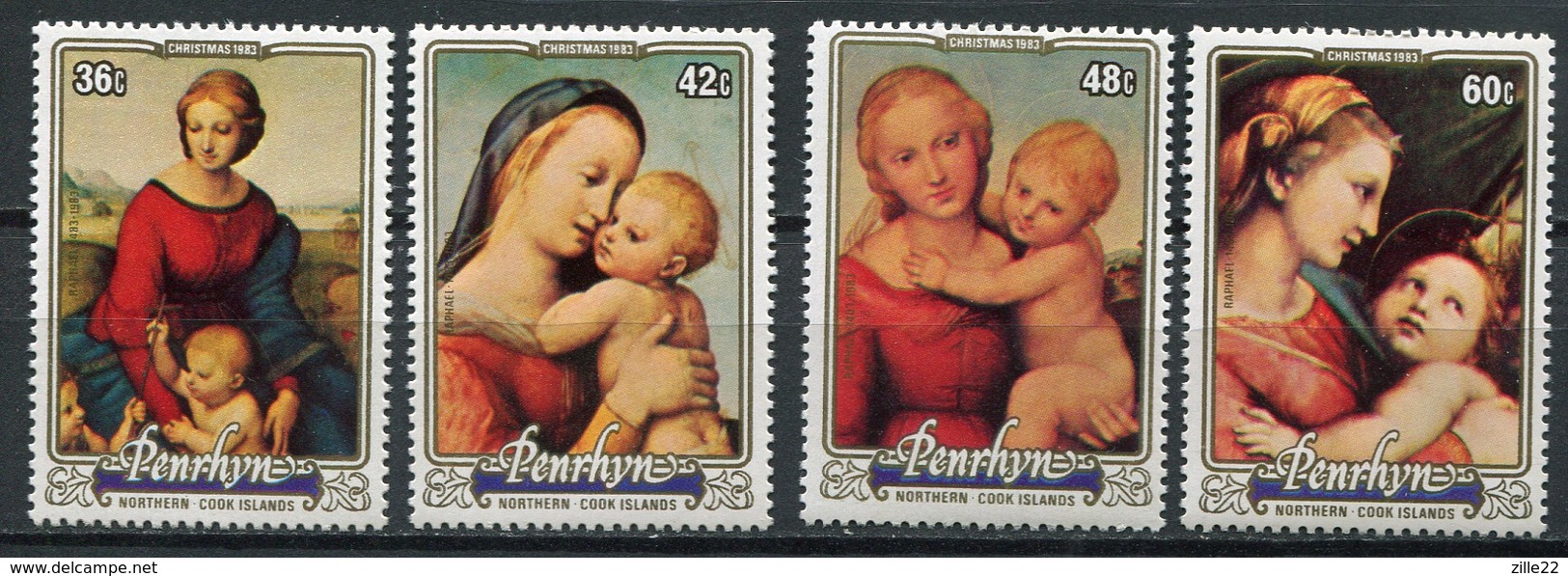 Penrhyn Mi# 357-60 Postfrisch/MNH -Christmas - Penrhyn