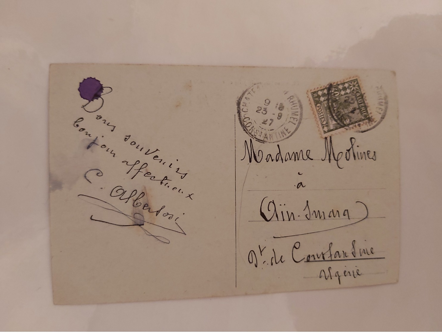 Chateaudun-Du-Rhumel. (Rue National) Le  23 09 1927 Algérie - Other & Unclassified