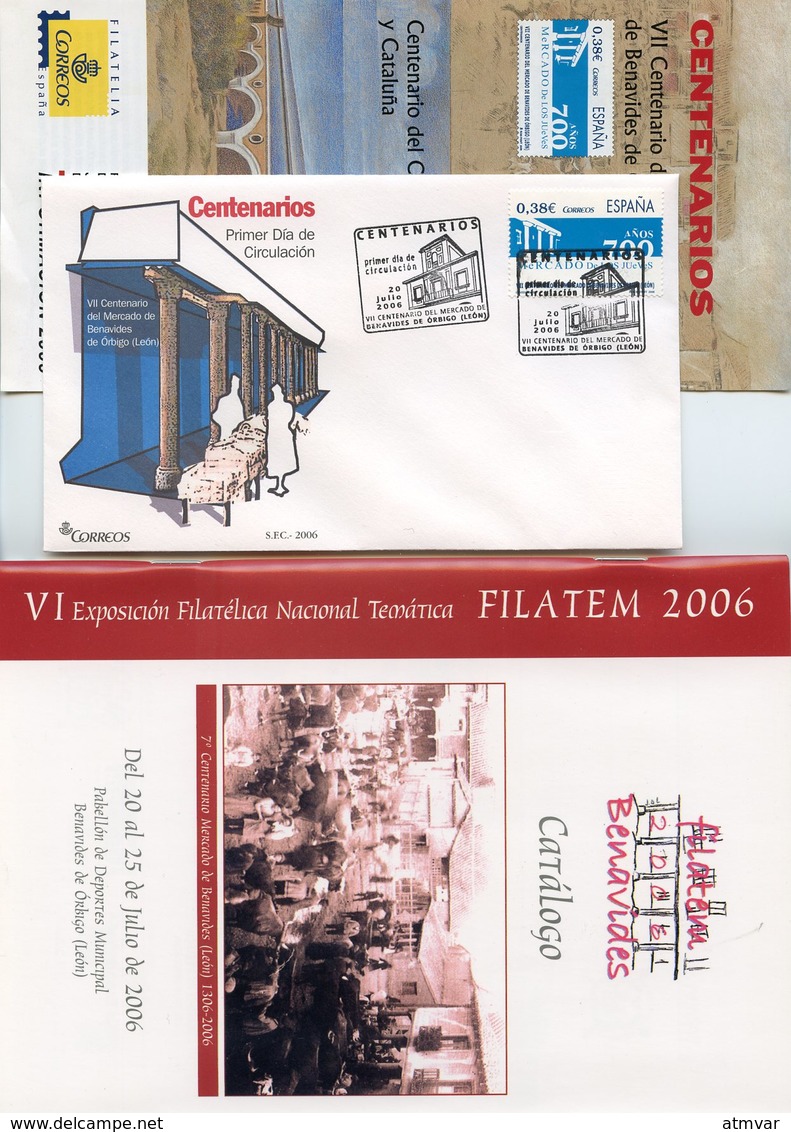 ESPAÑA SPAIN ESPAGNE (2006) - Lote VII Centenario Mercado Jueves Benavides De Órbigo (León) FILATEM (market, Marché) - Sonstige & Ohne Zuordnung