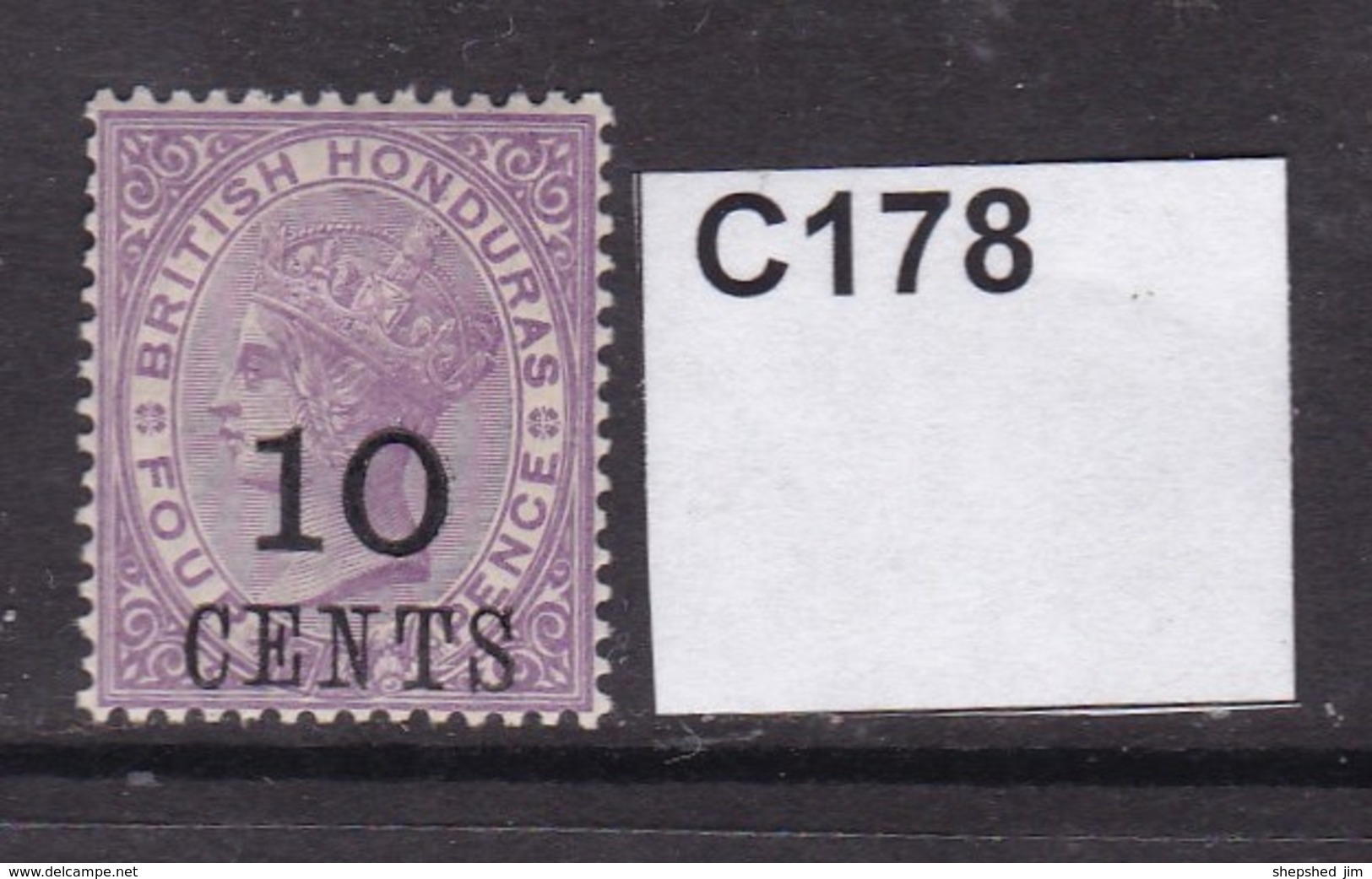 British Honduras 1888 10c On 4c (MM) - Honduras Britannique (...-1970)