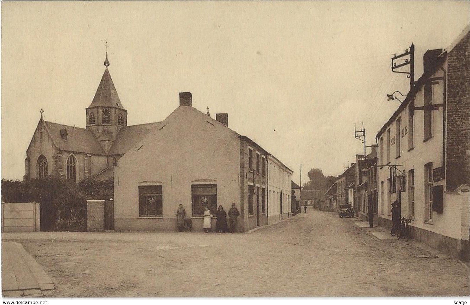 Middelburg.   -   Kerkstraat   (uit Plakboek) - Maldegem