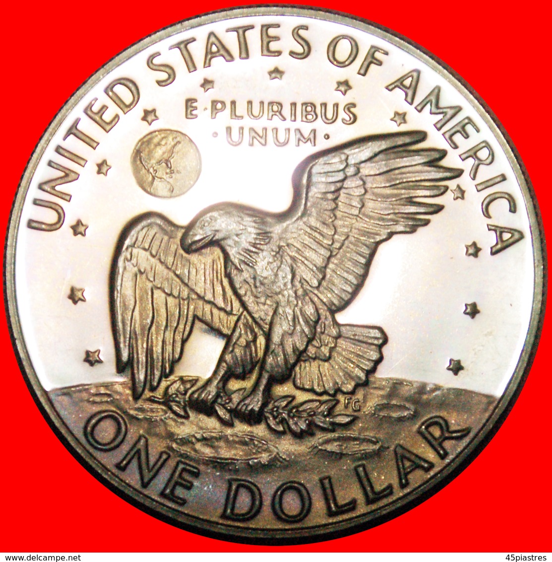 · LUNAR DOLLAR (1971-1999): USA ★ 1 DOLLAR 1974S PROOF! Eisenhower (1890-1969) LOW START ★ NO RESERVE! - 1971-1978: Eisenhower