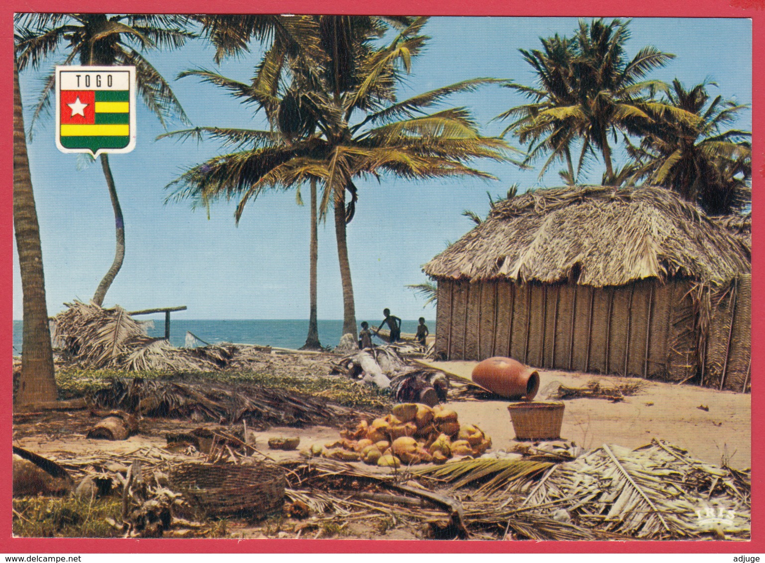 TOGO -Village Au Bord De La Mer - Animation *ref 5740 - *2 SCANS *** - Togo