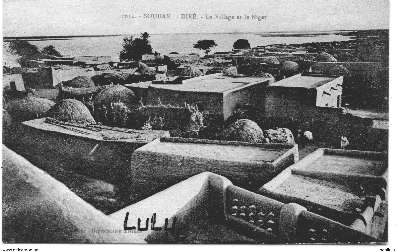 SOUDAN : édit. Lauroy N° 1034 : Diré Le Village Et Le Niger - Soudan