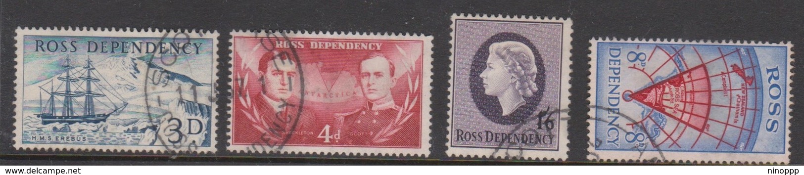 New Zealand-Ross Dependency  SG 1-4  1957 Definitives, Used - Usati