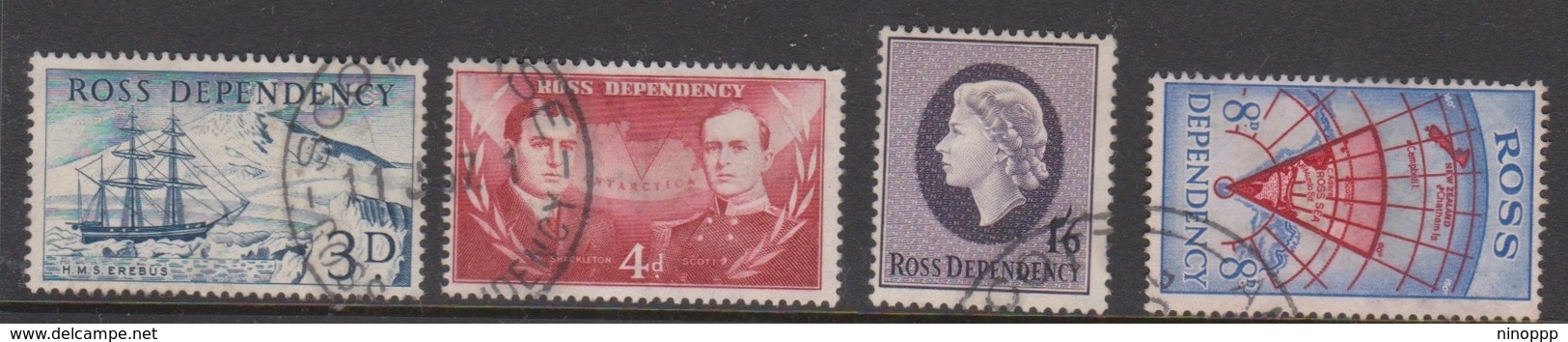 New Zealand-Ross Dependency  SG 1-4  1957 Definitives, Used - Usados