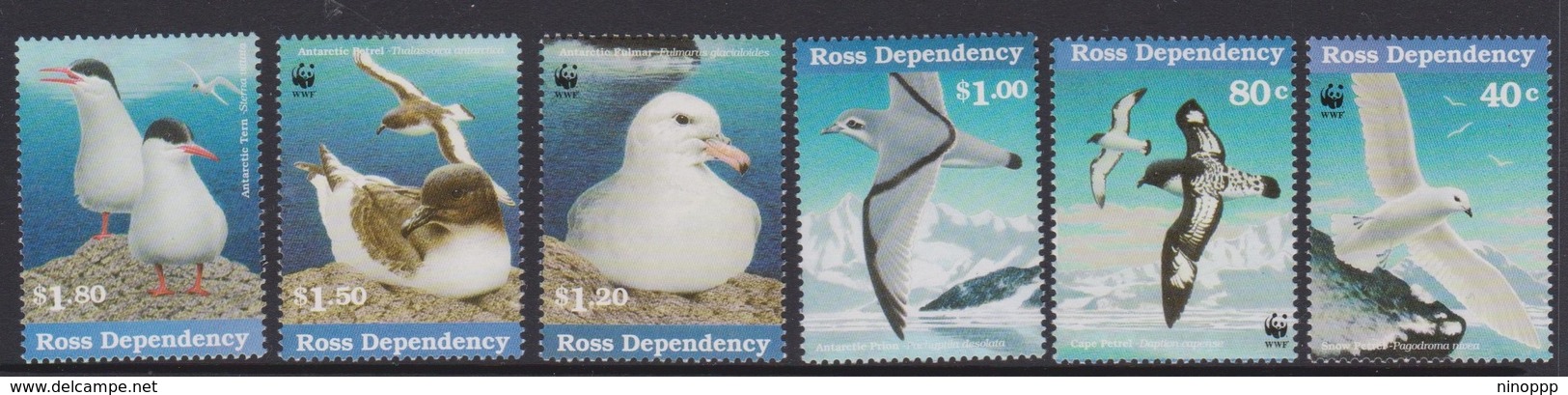 New Zealand-Ross Dependency  SG 44-47 1997 WWF Birds Six Stamps, Mint Never Hinged - Ongebruikt