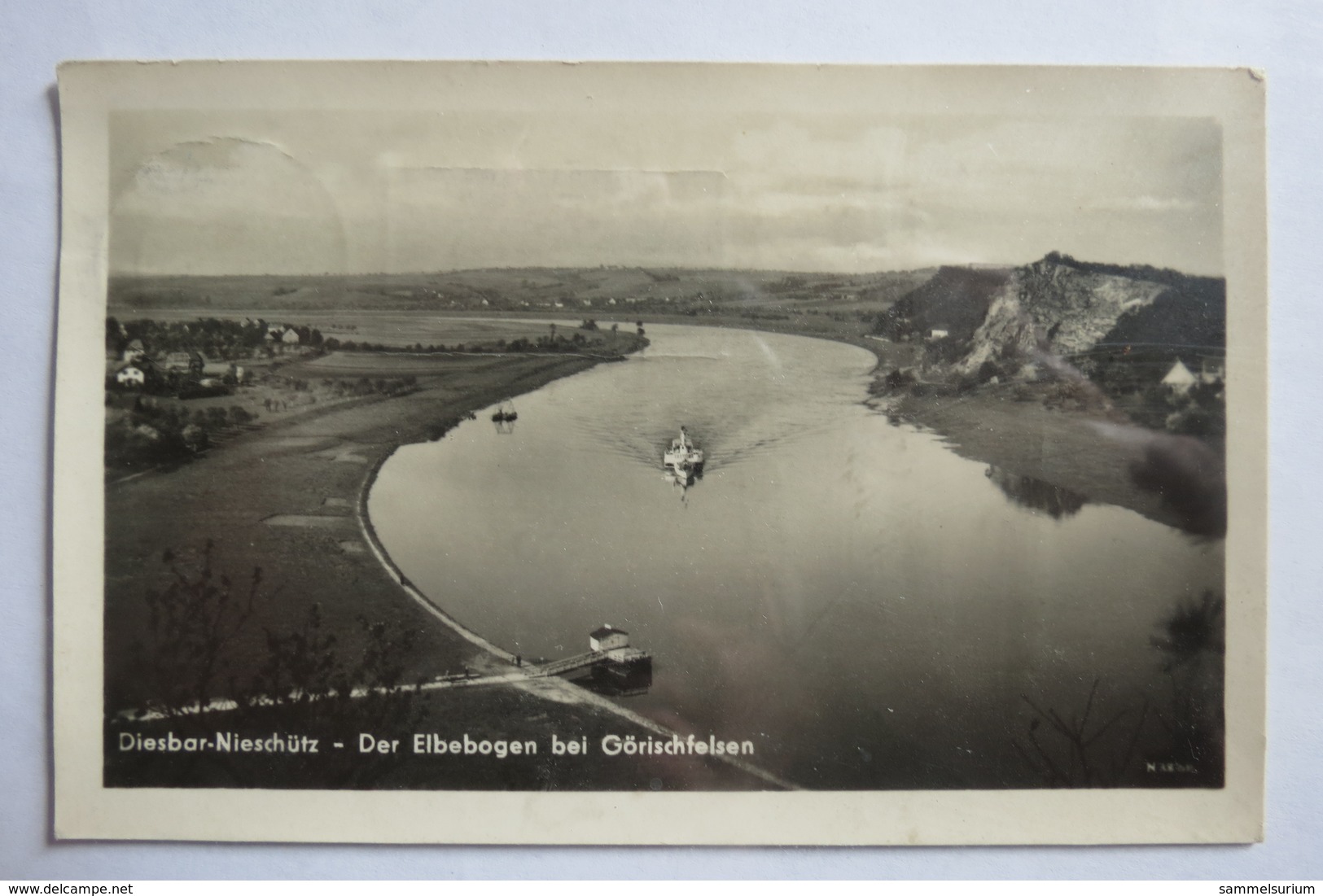 (11/7/72) Postkarte/AK "Diesbar-Nieschütz" Der Elbebogen Bei Görischfelsen - Diesbar-Seusslitz