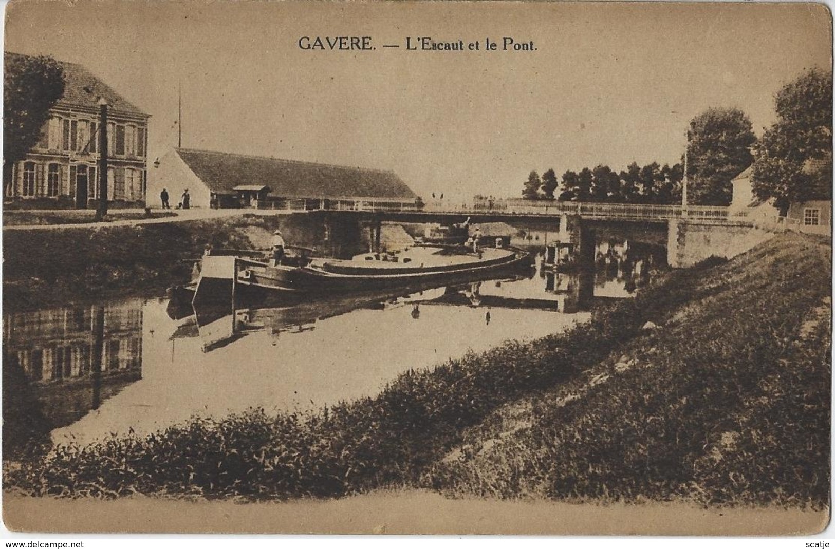 Gavere.   -   L'Escaut Et Le Pont.   -   1920   Naar   Gent - Gavere