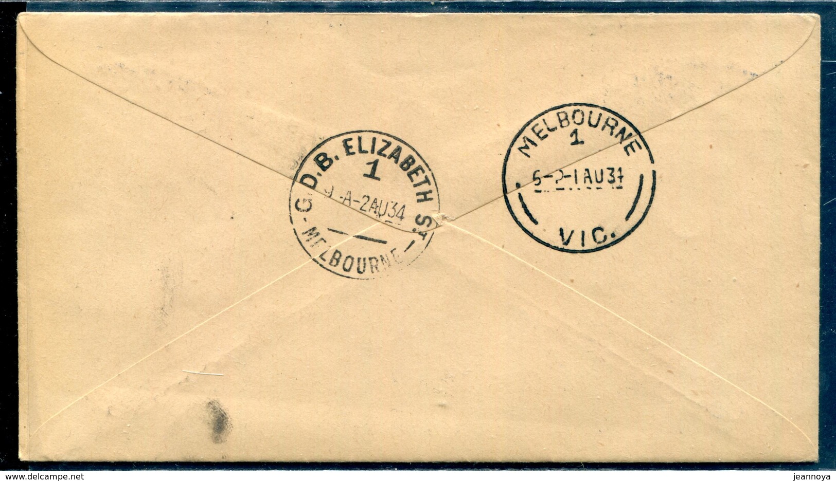 AUSTRALIE - N° 94 & 95 / 1er. VOL PAR VH-UXX , BRISBANE LE 31/7/1934 POUR MELBOURNE - SUP - Storia Postale