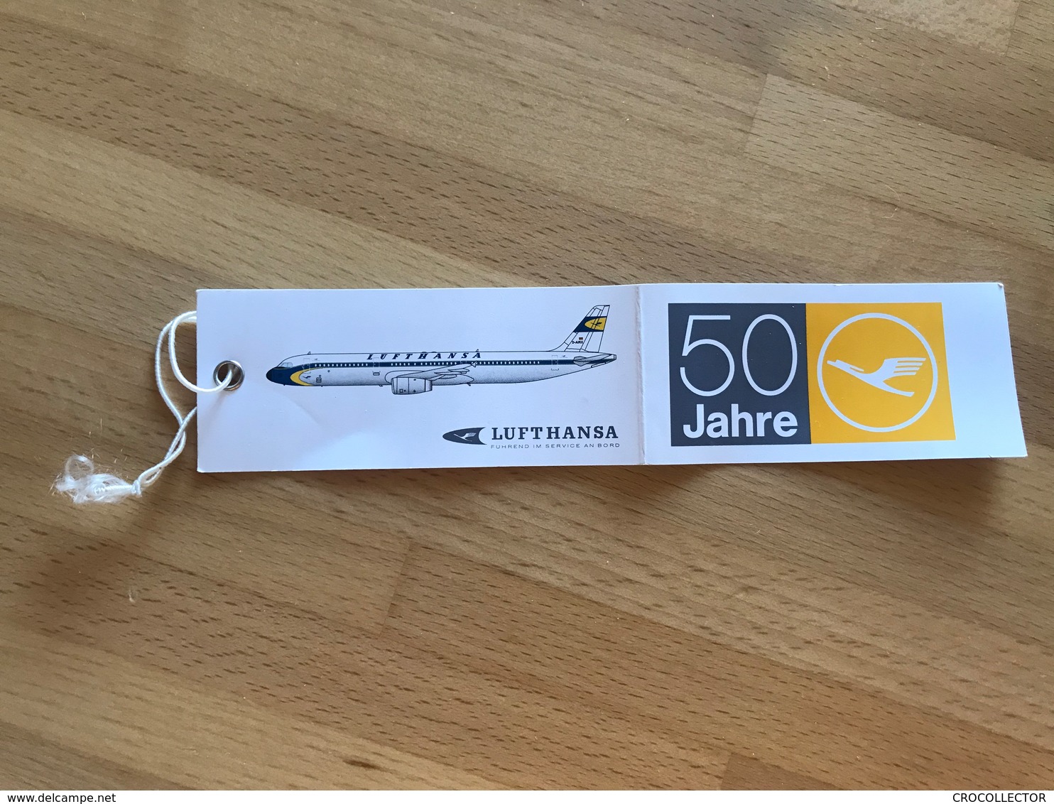 LUFTHANSA BAGGAGE TAG SECURITY LABEL 50 JAHRE Form-Nr: 3186703 A-05 (FRA EB/G) - Baggage Labels & Tags